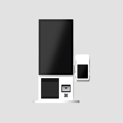 Chiosco di autoordine compatto e leggero con pagamento NFC e schermo a rotazione a 180° per un uso versatile