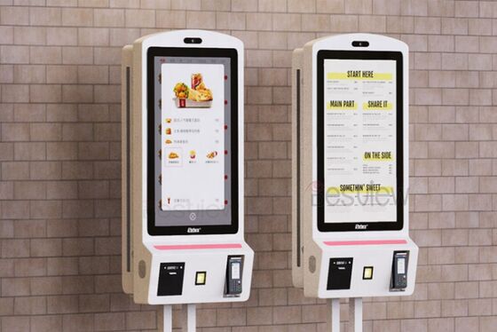 Chiosco Self-Ordering da Pavimento da 21,5 pollici con Touch Screen Capacitivo a 10 Punti e Stampante Termica Opzionale