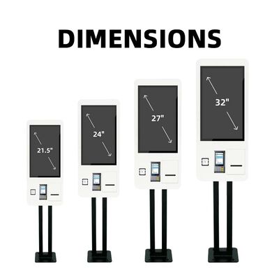 Chiosco Self-Ordering LCD da 32 pollici con montaggio a parete e garanzia di 3 anni per fast food e vendita al dettaglio