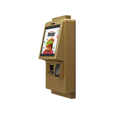 Chiosco Self-Ordering Touch Screen Capacitivo da 24 pollici con risoluzione 1920x1080 e design a parete per ordinazioni di cibo al chiuso