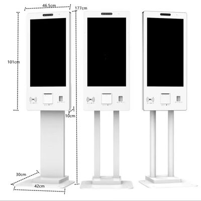 Sistema POS All-in-one con schermo tattile capacitivo, stampante termica da 80 mm e lettore di schede NFC per il self-checkout
