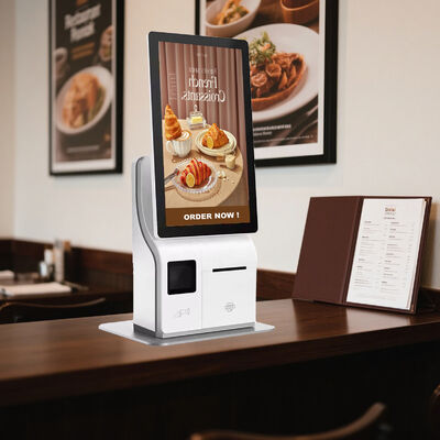 Estar Desktop 15.6"/21.5" Self Payment Kiosk con riconoscimento facciale e Intel Core I3/I5/I7 per l'ordine di fast food