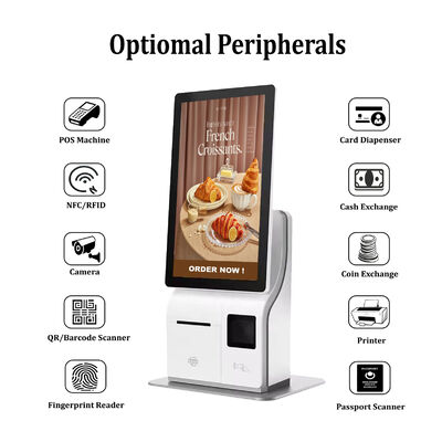 Estar Desktop 15.6"/21.5" Self Payment Kiosk con riconoscimento facciale e Intel Core I3/I5/I7 per l'ordine di fast food