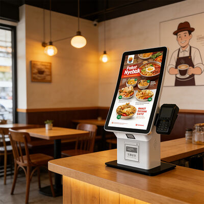 Self Checkin Kiosk con 10-Point Capacitive Touch, Display LCD a risoluzione 1920X1080 e CMS basato su cloud per il self service interattivo