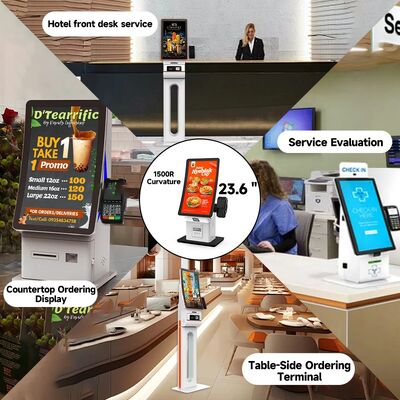 Self Checkin Kiosk con 10-Point Capacitive Touch, Display LCD a risoluzione 1920X1080 e CMS basato su cloud per il self service interattivo