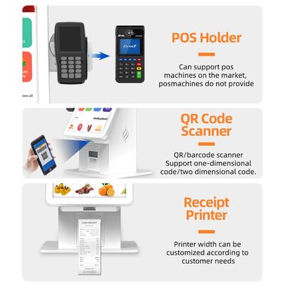 Self Checkin Kiosk con 10-Point Capacitive Touch, Display LCD a risoluzione 1920X1080 e CMS basato su cloud per il self service interattivo