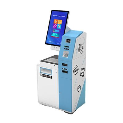 Chiosco self-service con schermo a tocco a 10 punti, colore personalizzato e montaggio a parete a terra