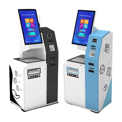 Chiosco self-service con schermo a tocco a 10 punti, colore personalizzato e montaggio a parete a terra