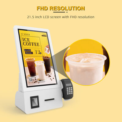 1920X1080 Risoluzione Cassa in metallo Pavimento Standing Touch Screen Chiosco self-service con Android OS