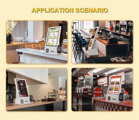 1920X1080 Risoluzione Cassa in metallo Pavimento Standing Touch Screen Chiosco self-service con Android OS