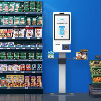 Chiosco Self-Service Capacitivo Touch da 24 pollici a 10 punti con installazione a pavimento per negozi senza personale