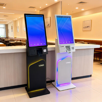 Chiosco self-service da 27/32 pollici con schermo tattile a terra con risoluzione 1920X1080 per l'auto-ordine e l'uso interattivo