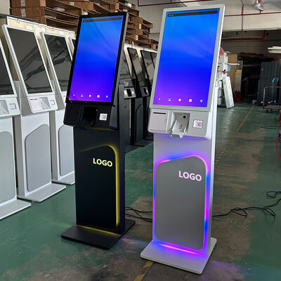 Chiosco self-service da 27/32 pollici con schermo tattile a terra con risoluzione 1920X1080 per l'auto-ordine e l'uso interattivo