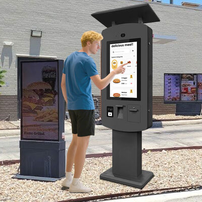 Chiosco a self-service impermeabile ad alta luminosità 24 ore su 24, 7 giorni su 7 per il pagamento e l'ordine all'aperto