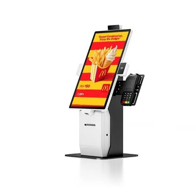 21.5" Touch Screen Self Ordering Kiosk with 10-Point Capacitive Touch and 1920x1080 Resolution for Fast Food Restaurants