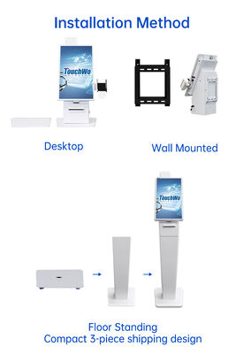 21.5 Inch Capacitive Touch 10 Point Self Service Kiosk with Multi-OS Support for Payment Terminal