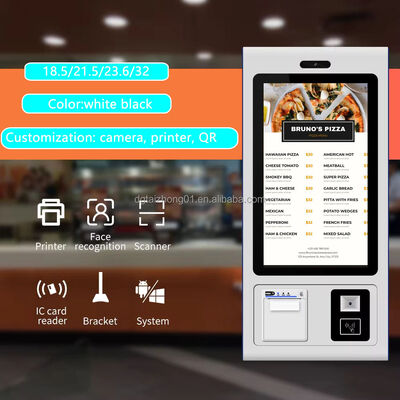 Chiosco touch screen a terra con risoluzione 2K/4K e durata di vita di 60.000 ore per applicazioni self service