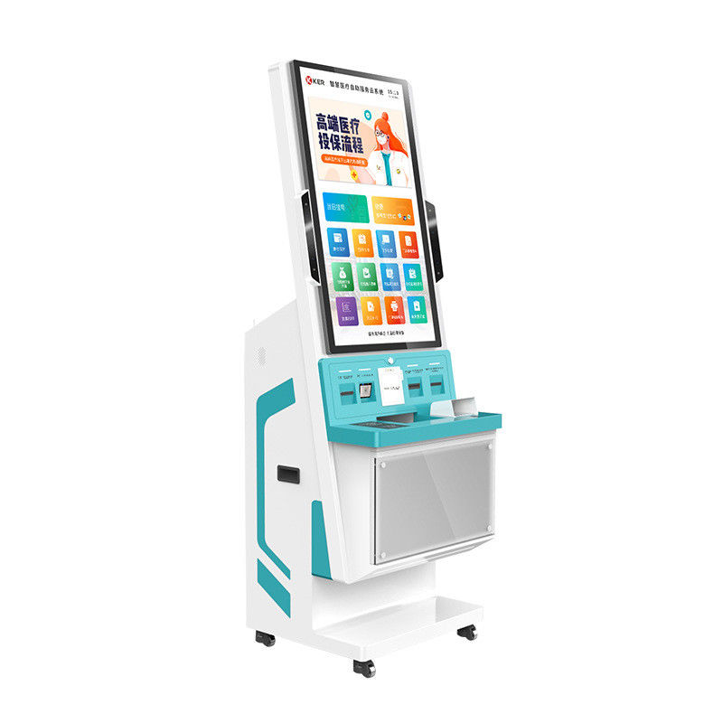 Chiosco touch screen da 32 pollici CE per la fatturazione medica con touch capacitivo per il check in in ospedale