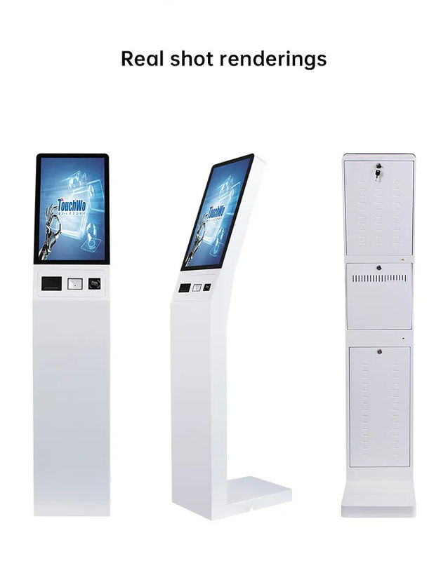 16:9 Display Proportion Chiosco di autoordine con alta durata e rapida stampa delle ricevute