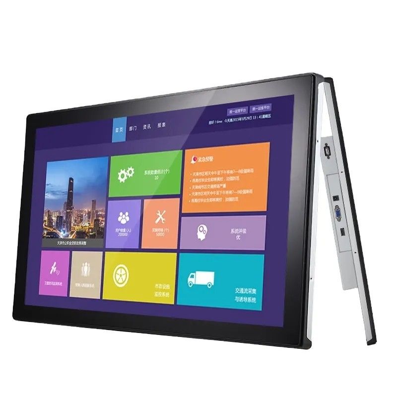 Monitor con touchscreen capacitivo da 21,5 pollici, 1000 nit di luminosità, pannello frontale IP65 e display ad alta luminosità