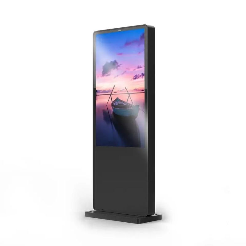 Monitor LCD da esterno da 65 pollici ad alta luminosità con protezione IP65 e ampio intervallo di temperatura operativa