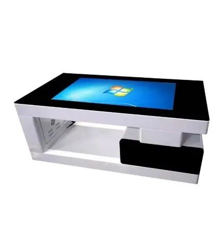 Tavolo interattivo touch screen da 43 pollici con Windows 10 e telaio in lega di alluminio per aziende e istruzione