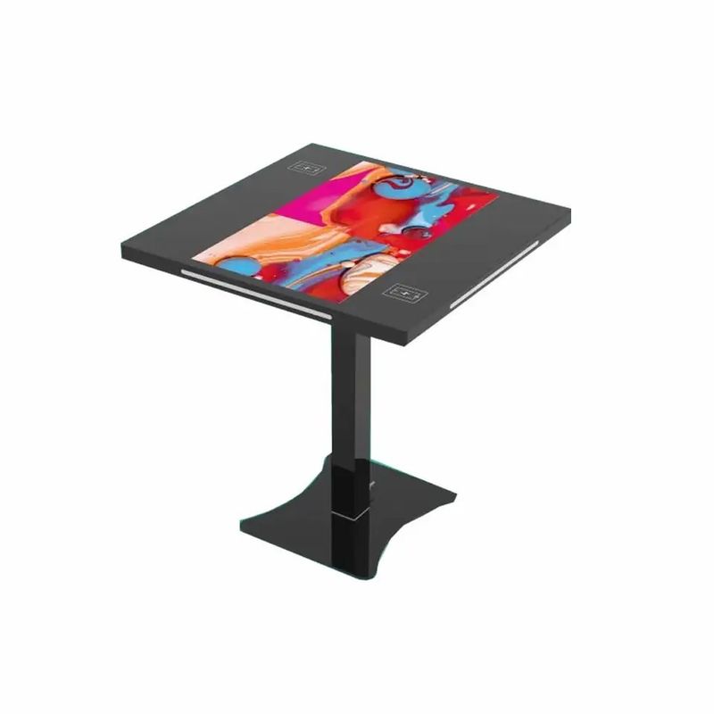 21.5 pollici Dual Screen Interactive Touch Screen Table con Touch Capacitive e ricarica wireless per Smart Coffee e Gaming