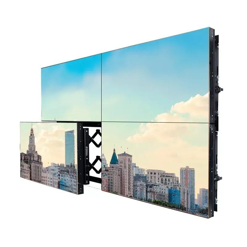 Schermo LCD da 65 pollici con risoluzione 4K e cornice da 3,5 mm per display video wall ad alta definizione