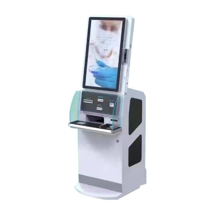 Chiosco self-service da 32 pollici con schermo tattile con potenza di 67W e funzionalità personalizzabili per il check-in in ospedale