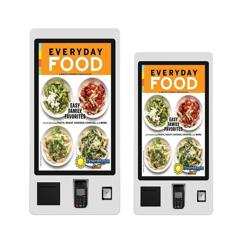 Chiosco per ordinazioni self-service con schermo touch capacitivo da 21,5 pollici montato a parete