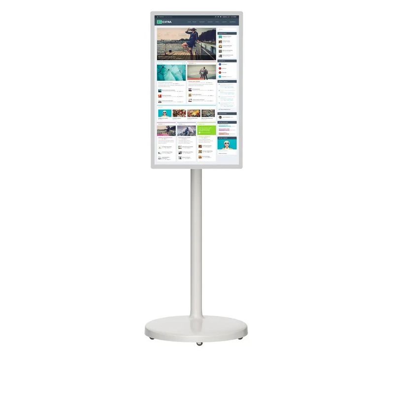 Smart Portable Touch Screen Digital Kiosk 24 pollici Stand per pavimento Tablet Android NFC