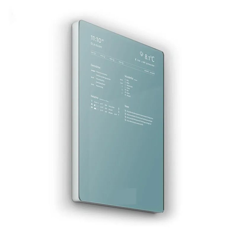 Specchio Smart da Parete da 21,5 Pollici con Touch Screen Capacitivo per Pubblicità e Trucco