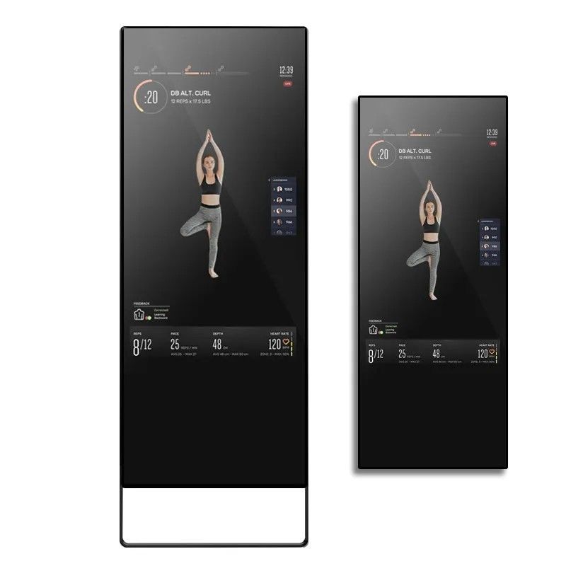 Specchio Smart Fitness da 43 pollici con Android 7.1 RK3288 e display LCD pubblicitario a luminosità personalizzata