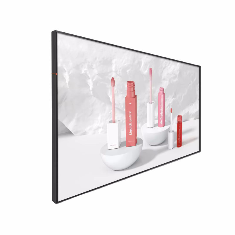 Display Pubblicitario ad Alta Luminosità con Rapporto di Contrasto 5000:1 e Angolo di Visione di 178° per Digital Signage in Vetrine, Ampio Intervallo di Temperatura (-20°C~65°C)