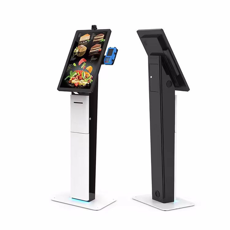 Chiosco di autoservizio a terra con display a LED a touchscreen