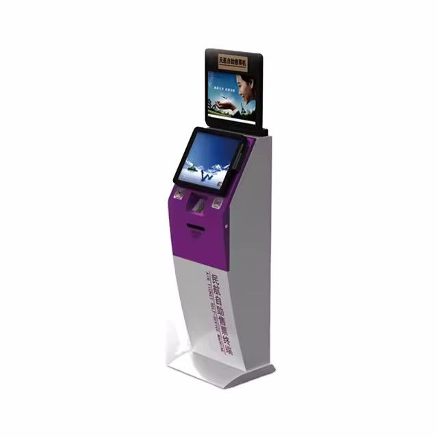 Chiosco self-ordering con doppio pagamento e branding personalizzabile, con schermo LCD touch da 17/19 pollici per hotel e cinema