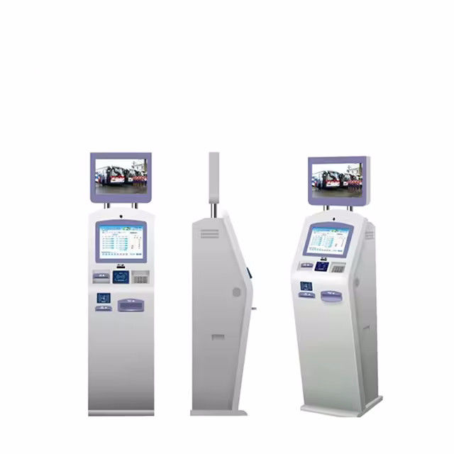 110-240V AC Self Service Kiosk con riconoscimento facciale del logo opzionale e lettore di carte senza contatto