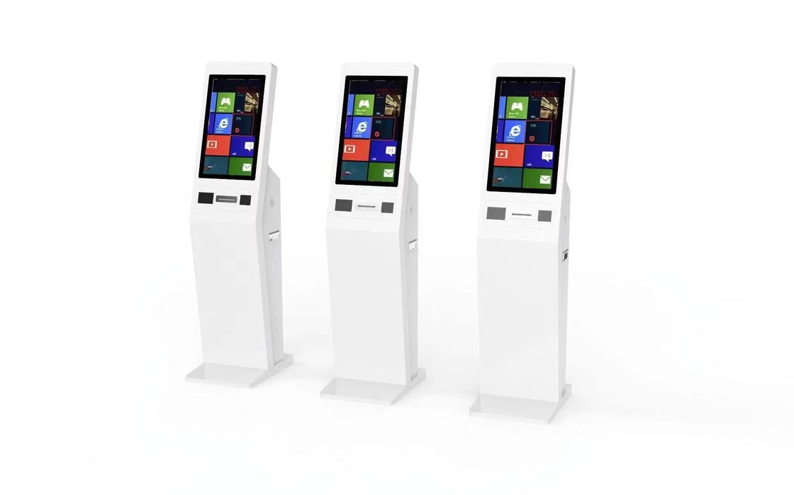 Sistema POS self-service con opzioni di pagamento multiple Scanner di codici a barre e luci a LED Chiosco touch screen