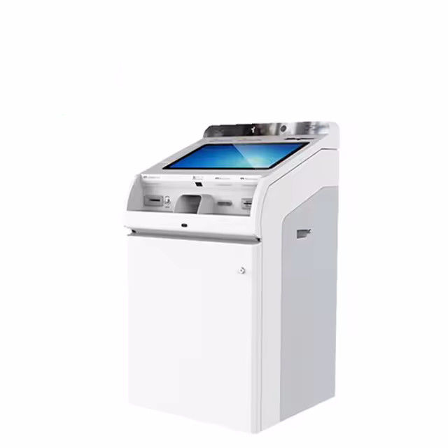 Advanced Intel Core Self Checkin Kiosk con touch screen monitor e ricevitore di contanti