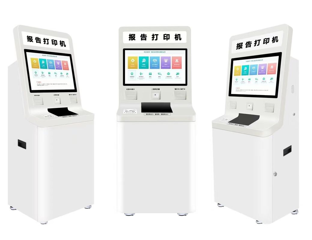 Chiosco di autoservizio touch screen a bassa manutenzione con software personalizzabile e touch screen metallico