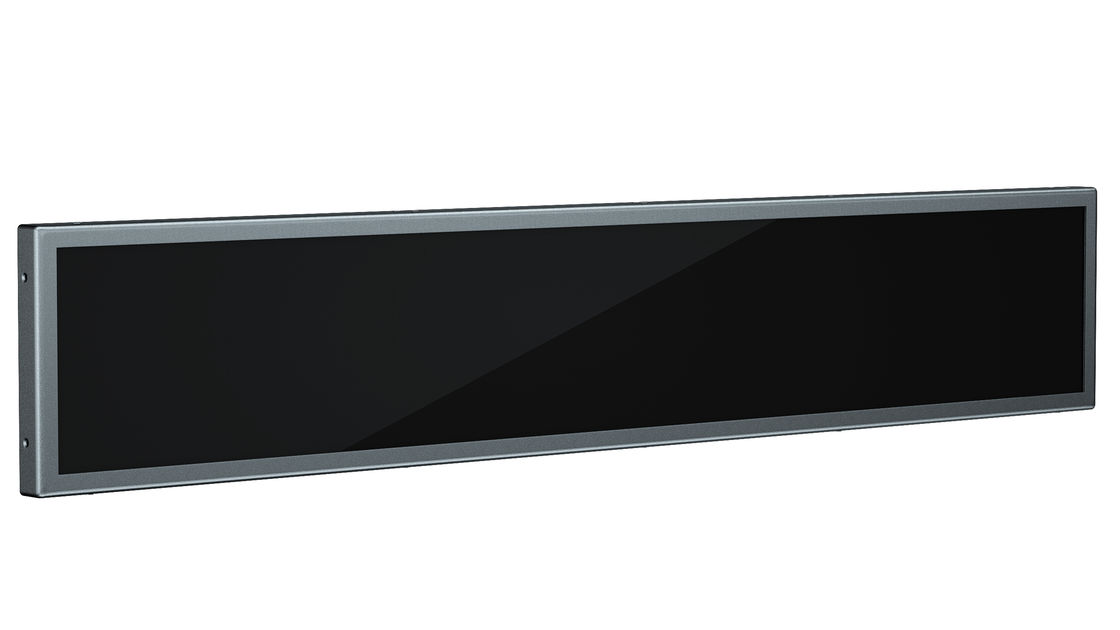 Chiosco digitale con touchscreen da 35,5 pollici estensibile, risoluzione 3840x1080 e sistema Android 10