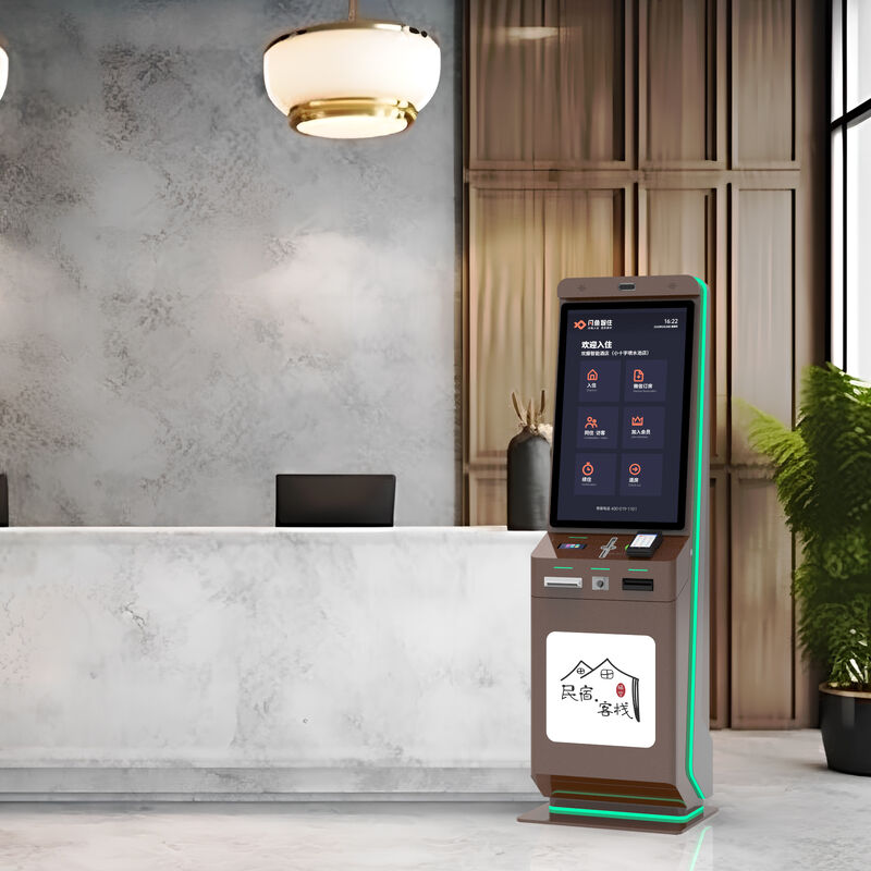 Chiosco per Self Check-In Hotel con Pagamento tramite Codice QR e Touch Screen per Servizio Autonomo da Terra