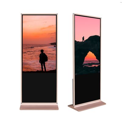 1920x1080 Free Standing Touch Screen Kiosk 55 Inch Airport Self Check In Kiosk